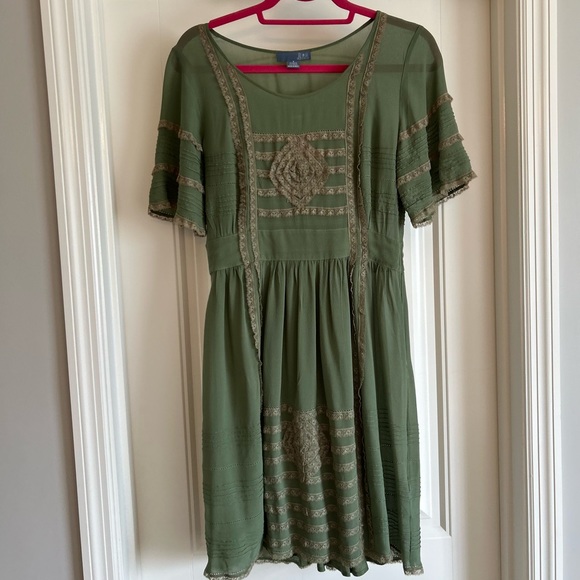 Anthropologie Laced with Grace Silk Dress with Slip from Lil - Picture 4 of 12